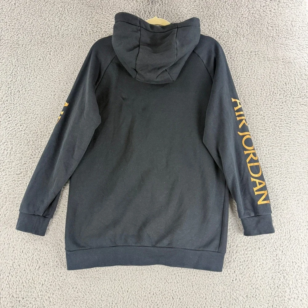 Jordan Jumpman Classics Full Zip Hoodie Mens Medium Black Gold Fleece CK2223-011